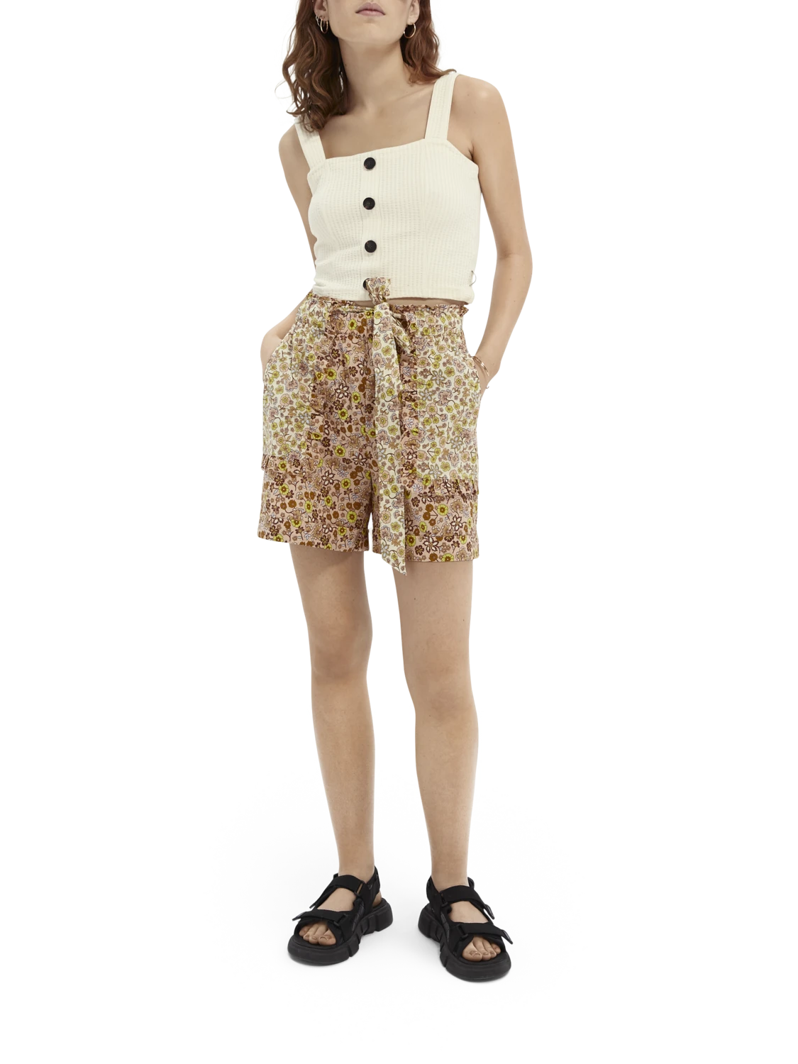 Scotch & Soda Printed Organic Cotton Shorts - Image 2