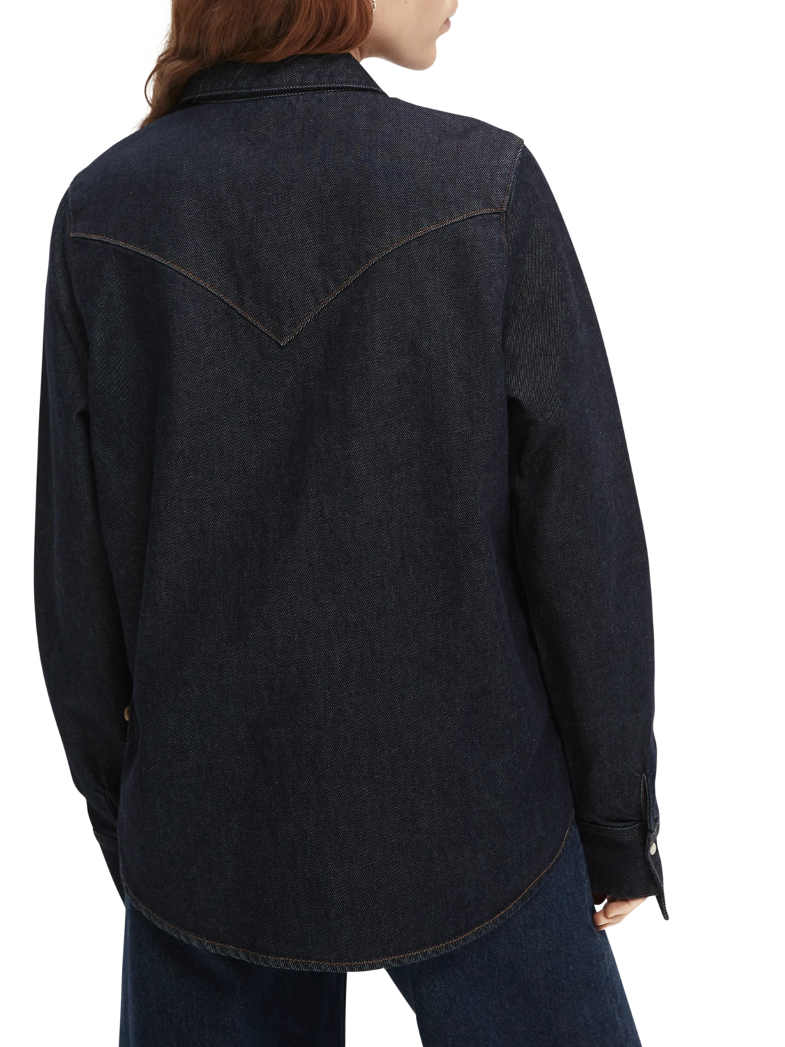 Scotch & Soda Elvis Shoestring Denim Shirt - Indigo - Image 3