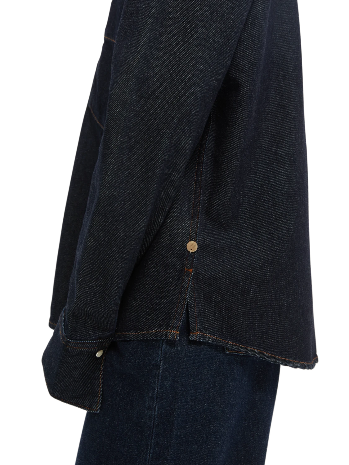 Scotch & Soda Elvis Shoestring Denim Shirt - Indigo - Image 4