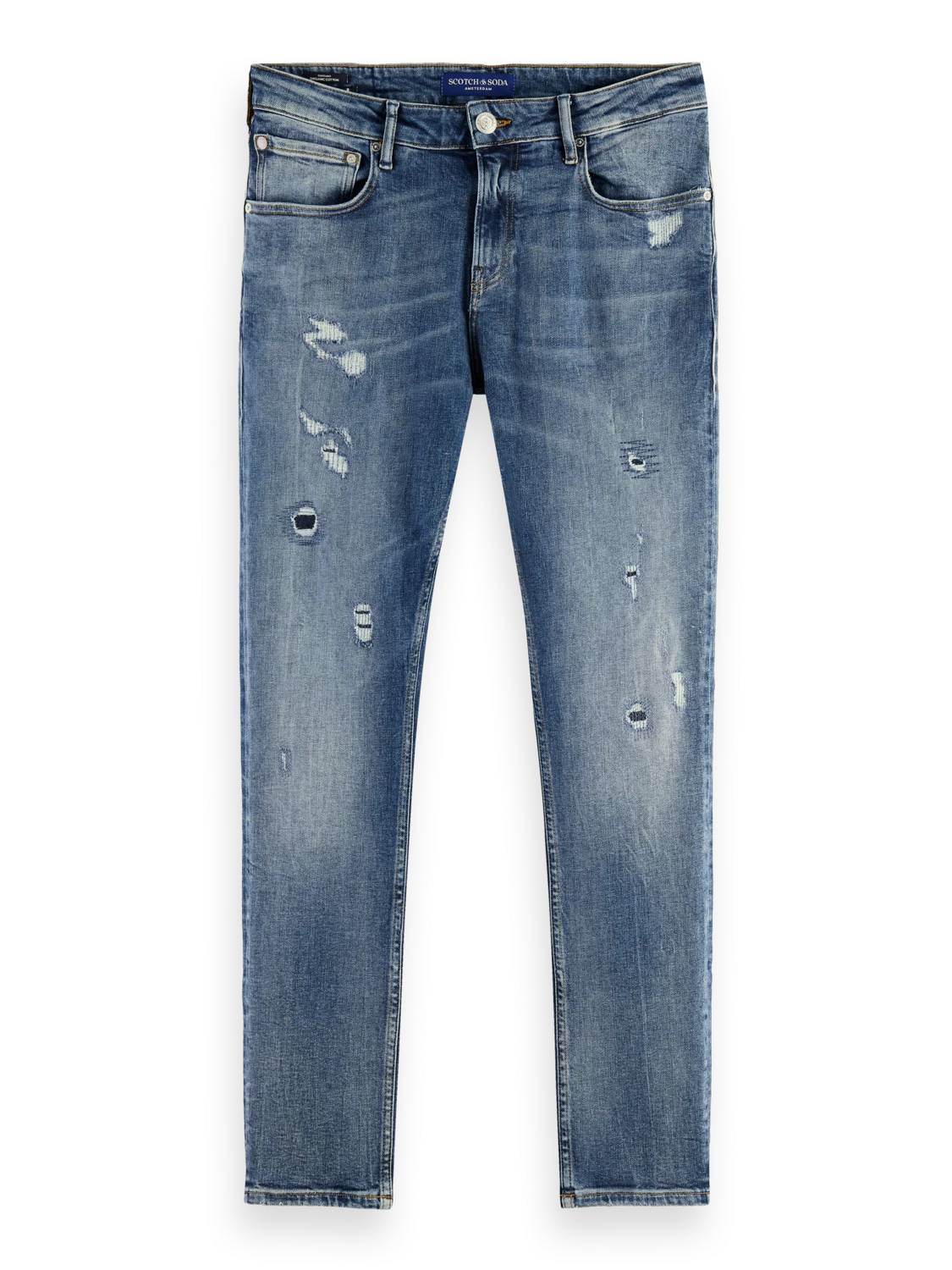 Scotch & Soda Skim Skinny Fit Organic Jeans — Spin Out - Image 5