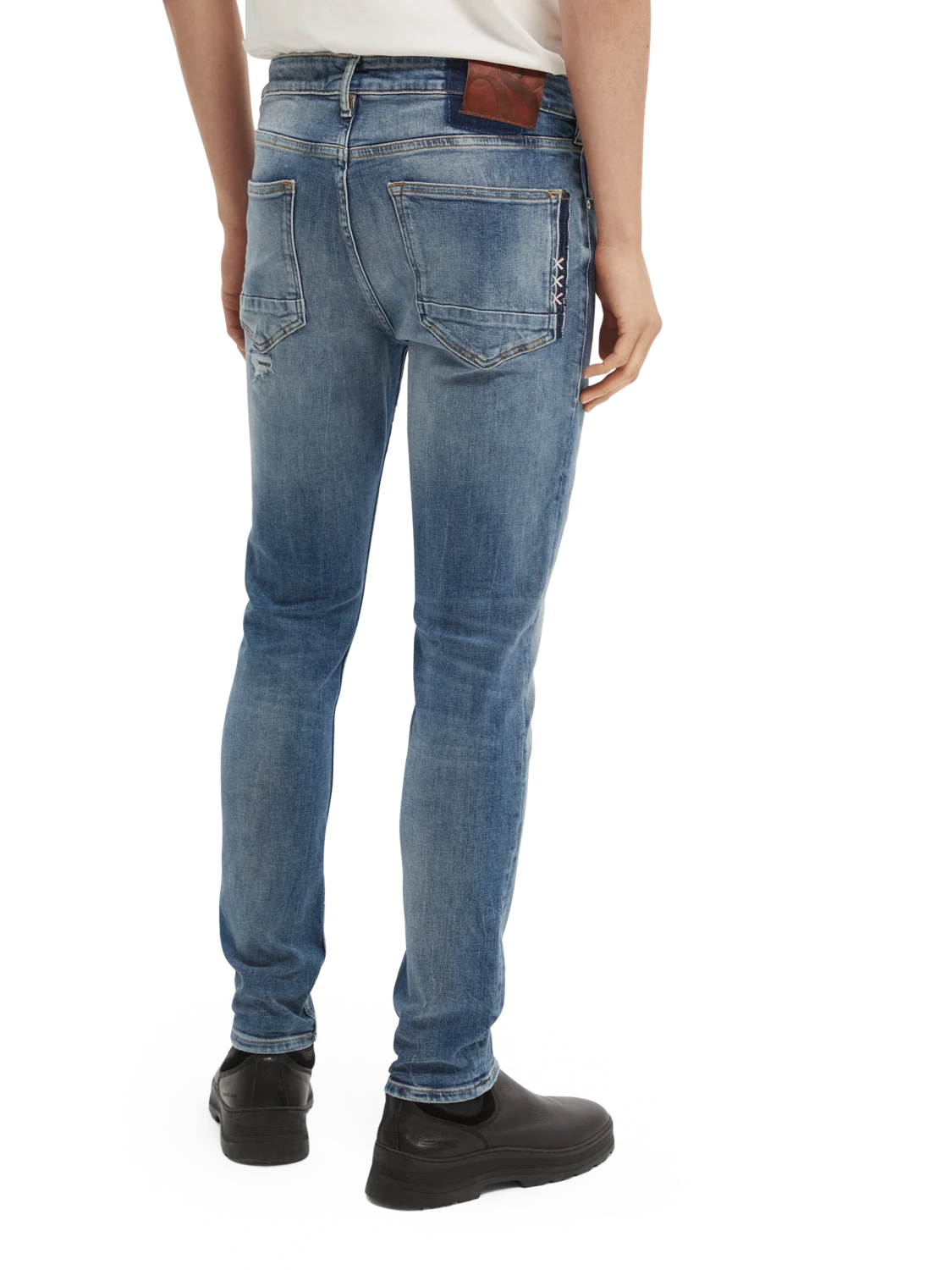 Scotch & Soda Skim Skinny Fit Organic Jeans — Spin Out - Image 3