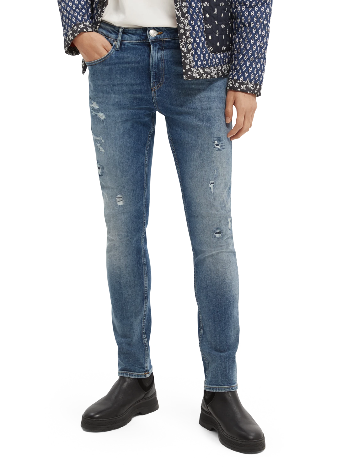 Scotch & Soda Skim Skinny Fit Organic Jeans — Spin Out