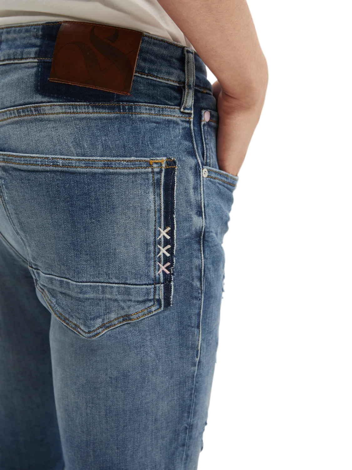 Scotch & Soda Skim Skinny Fit Organic Jeans — Spin Out - Image 8