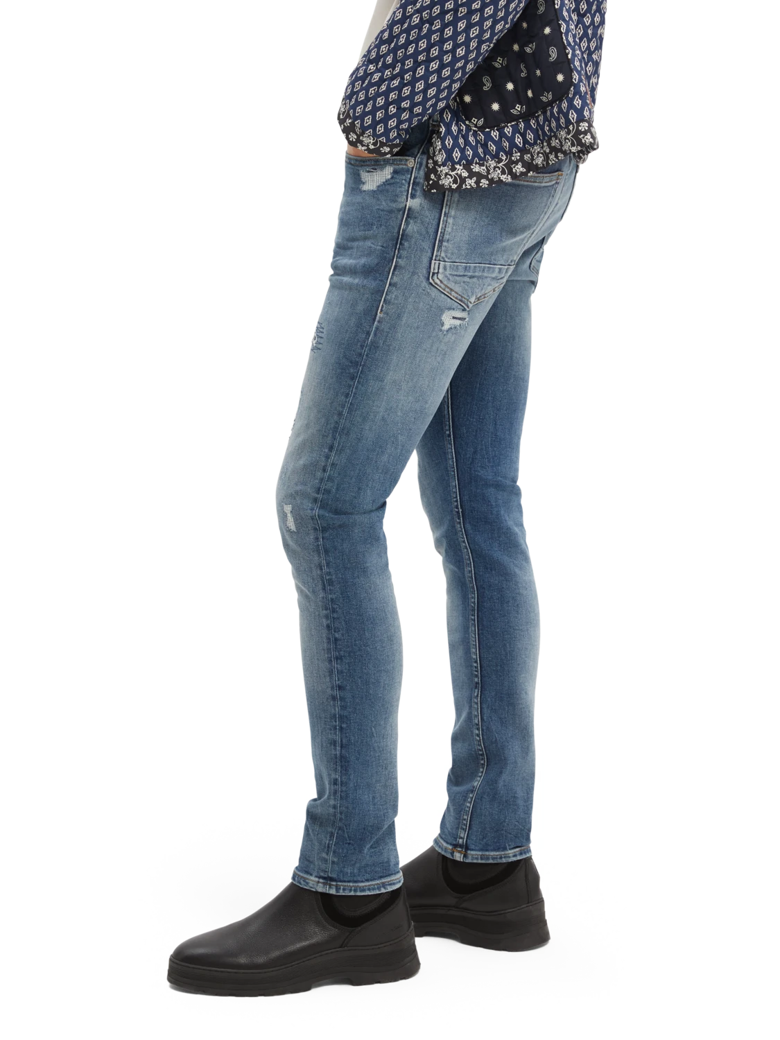 Scotch & Soda Skim Skinny Fit Organic Jeans — Spin Out - Image 9