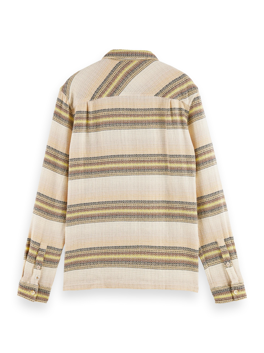 Scotch & Soda Striped Organic Cotton Overshirt - Image 6