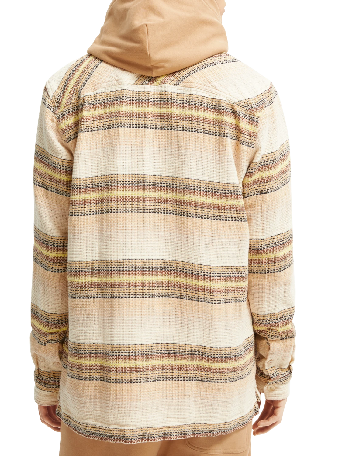 Scotch & Soda Striped Organic Cotton Overshirt - Image 3