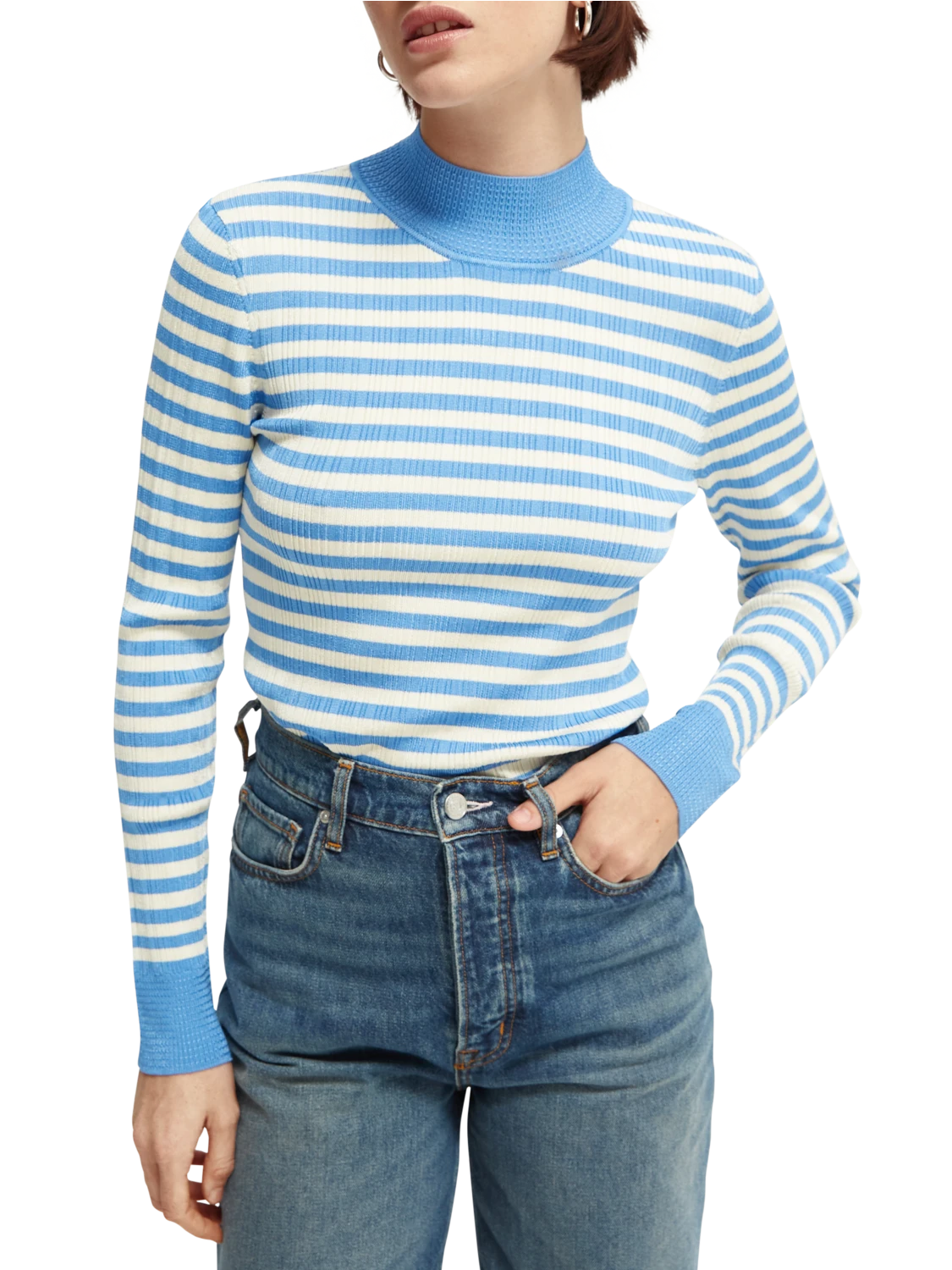 Scotch & Soda Striped Slim-Fit Sweatshirt