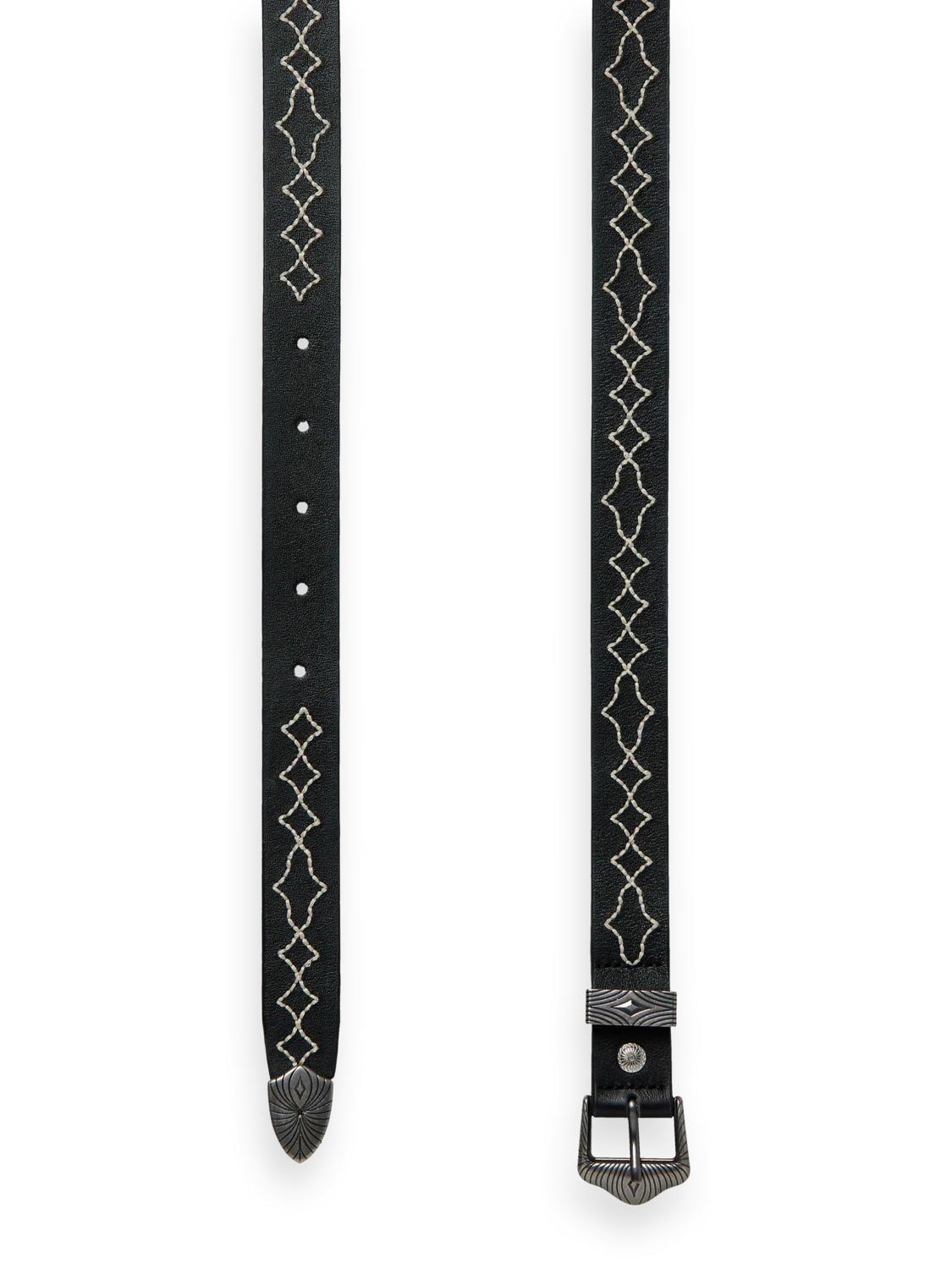 Scotch & Soda Stitched Leather Belt - Image 4