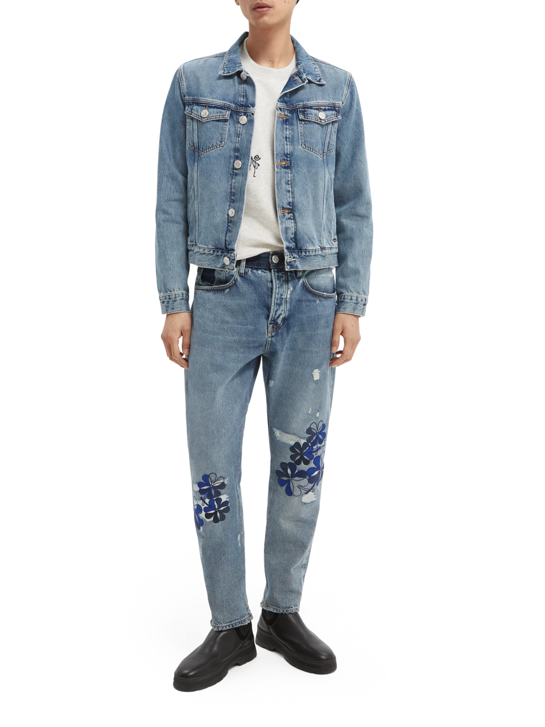 Scotch & Soda Dean Loose-Tapered Organic Cotton Jeans — Have Your Cake - Image 2