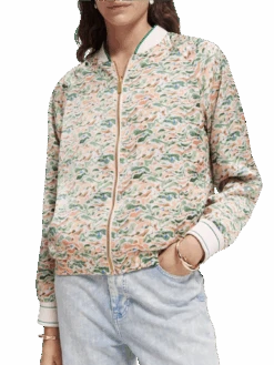 Scotch & Soda Printed Reversible Bomber