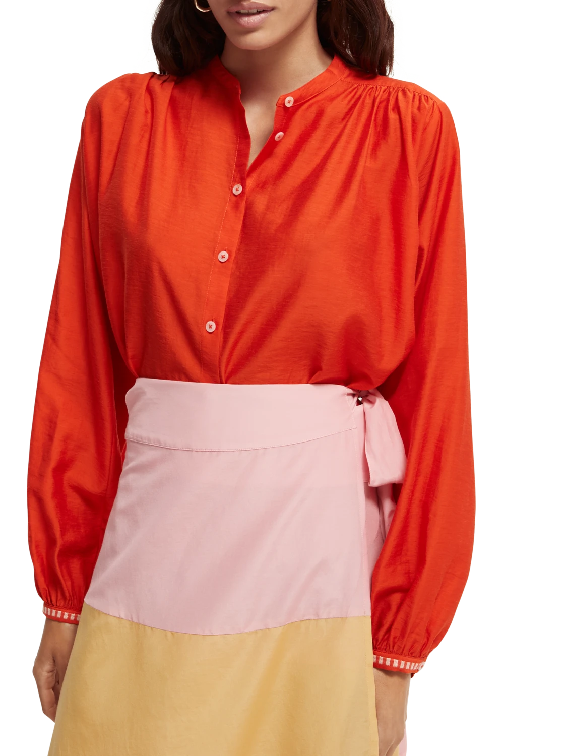 Scotch & Soda Loose-Fit Embroidered Shirt