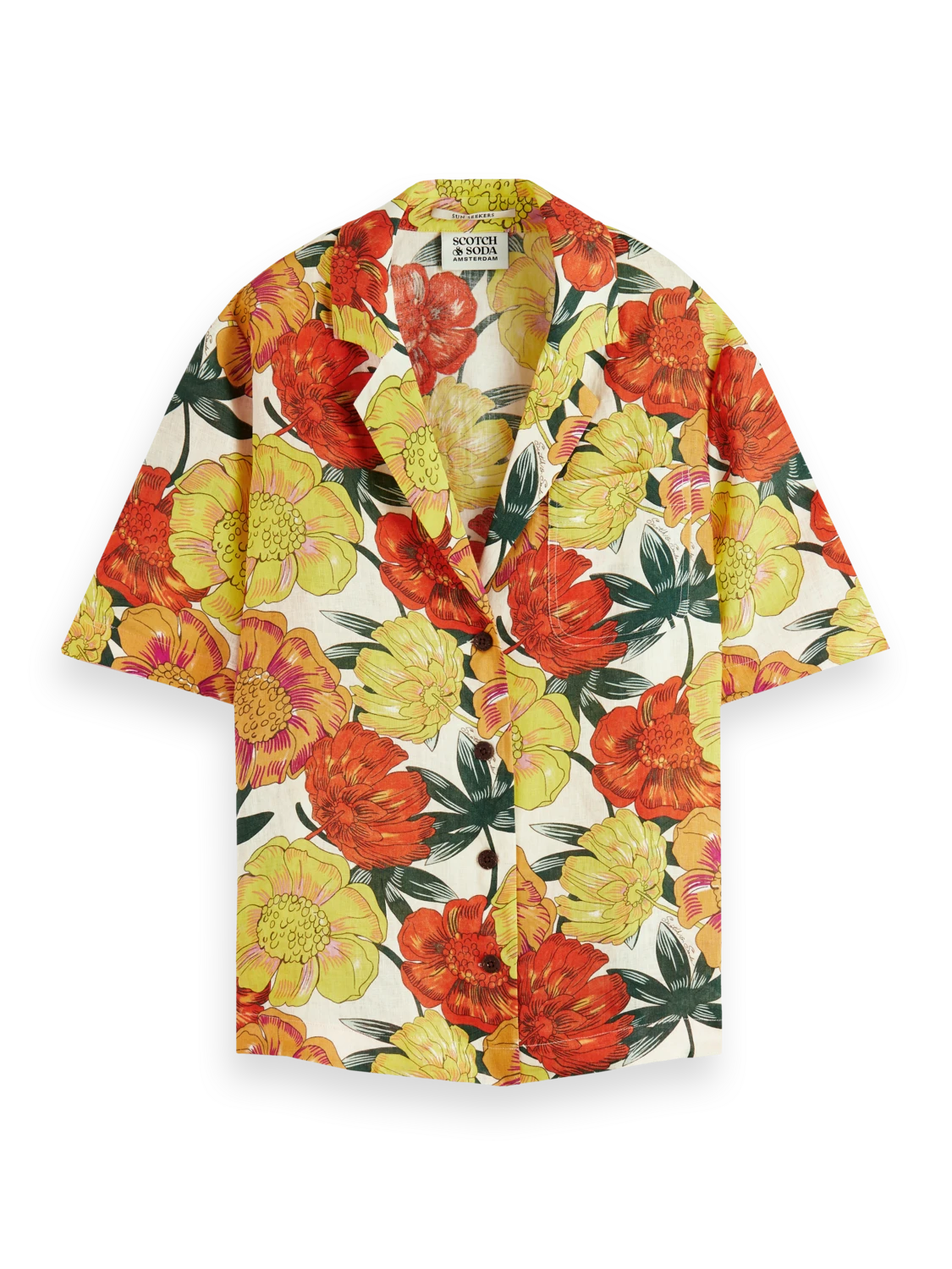 Scotch & Soda Printed Short-Sleeved Shirt - Image 5