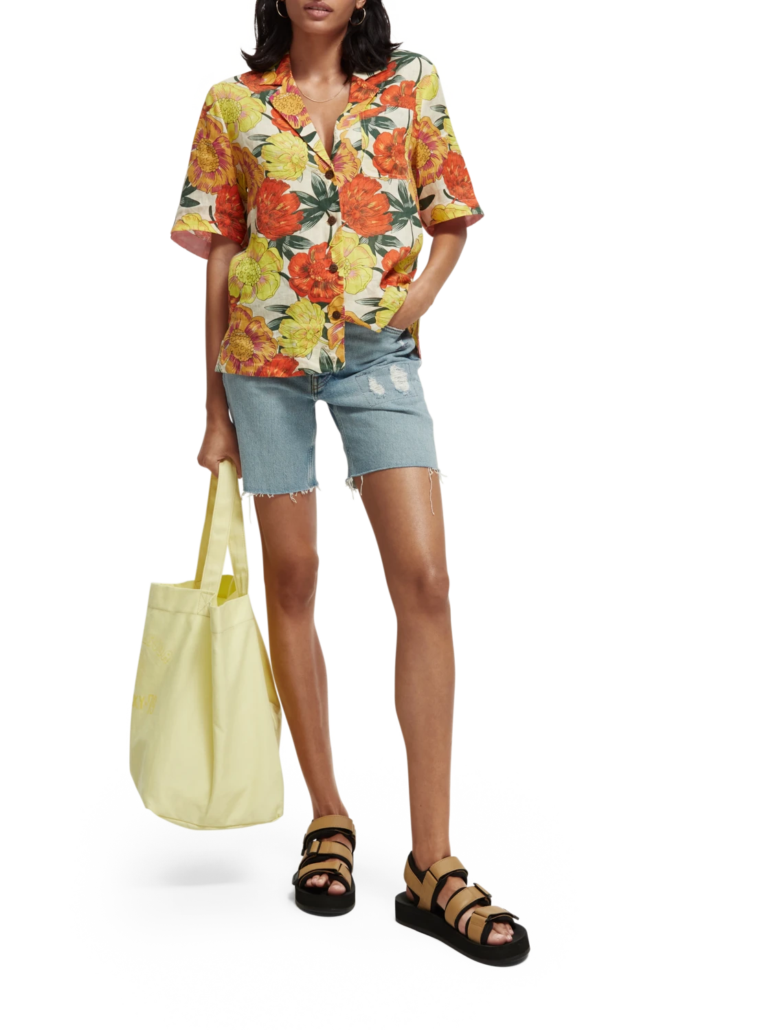 Scotch & Soda Printed Short-Sleeved Shirt - Image 2