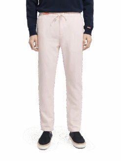 Scotch & Soda Warren Regular Straight-Fit Linen-Blend Jogger