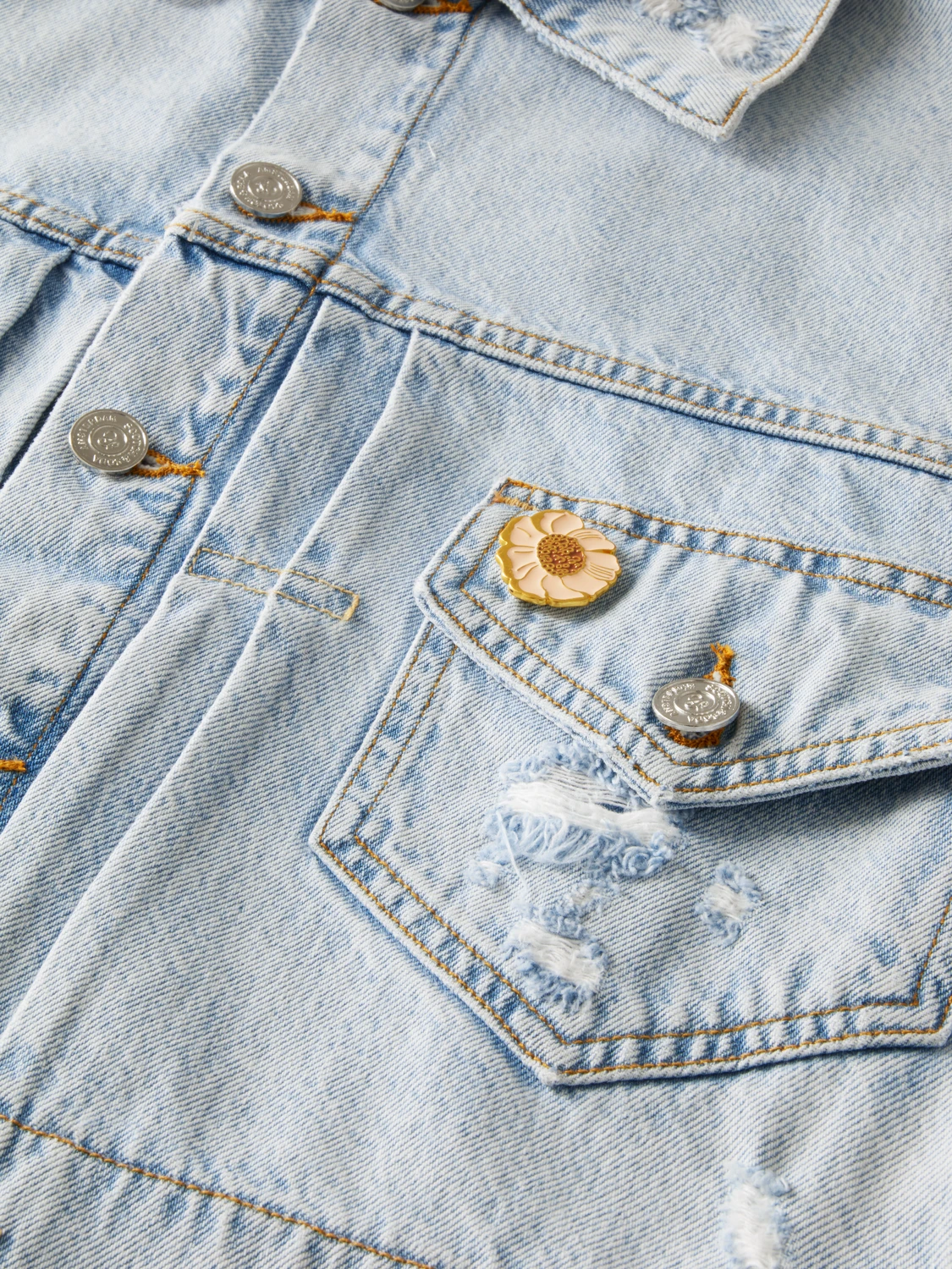 Scotch & Soda Customised Organic Denim Jacket — Beach Treat - Image 7