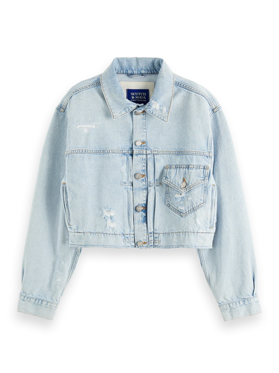 Scotch & Soda Customised Organic Denim Jacket — Beach Treat - Image 5