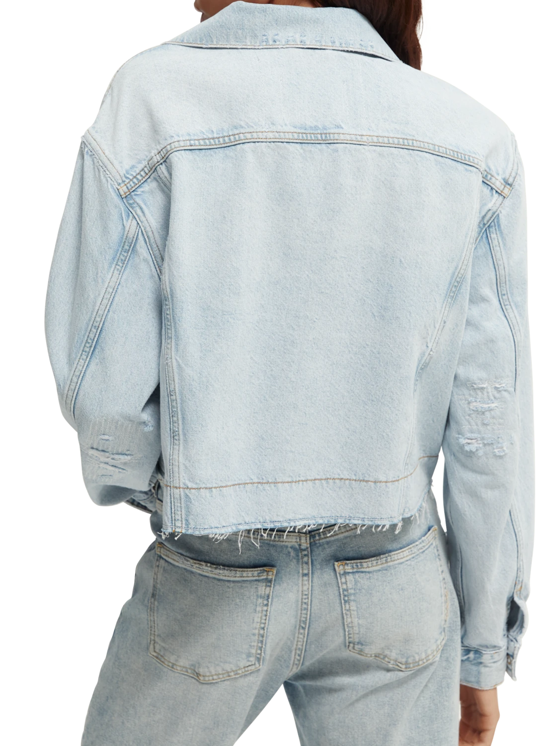 Scotch & Soda Customised Organic Denim Jacket — Beach Treat - Image 3