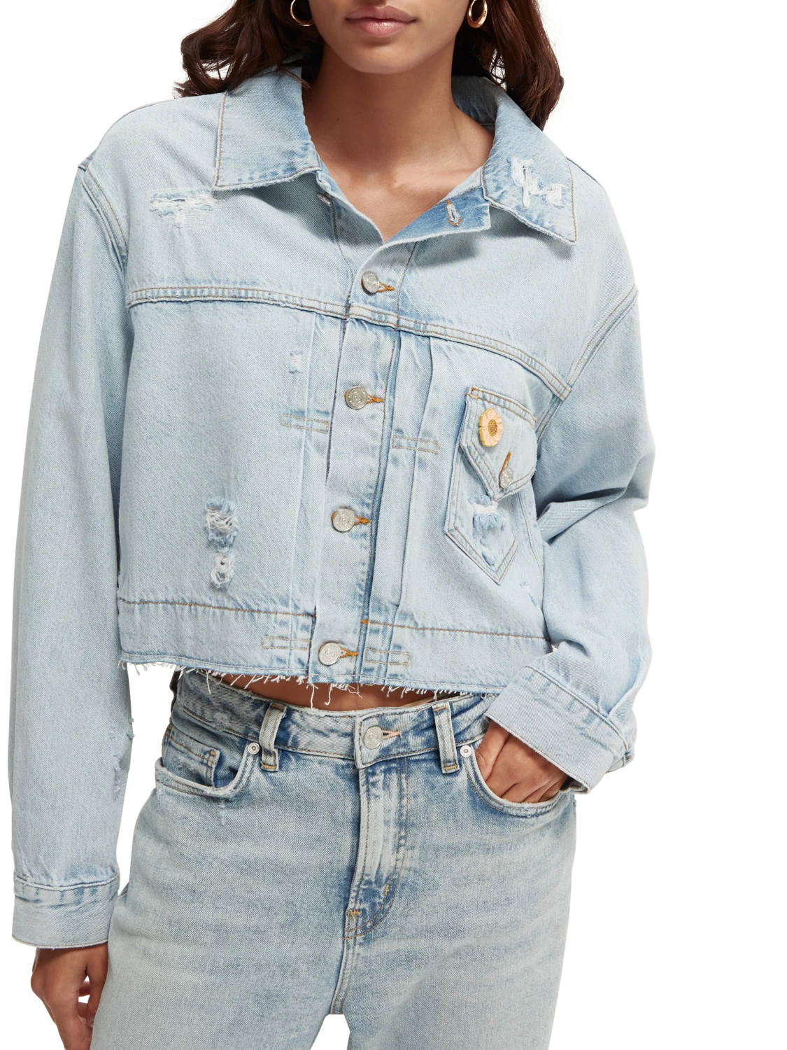 Scotch & Soda Customised Organic Denim Jacket — Beach Treat