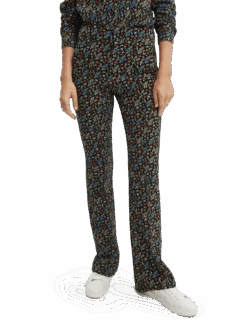 Scotch & Soda Printed Tailored Flared Trousers