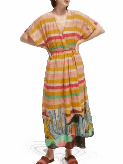 Scotch & Soda Abel Macias Printed Organic Cotton Beach Kaftan