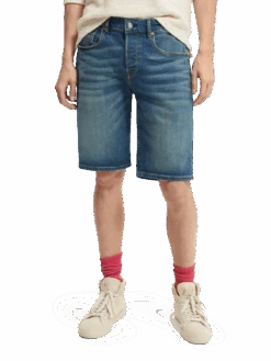 Scotch & Soda Ralston Denim Shorts — Maui Blue