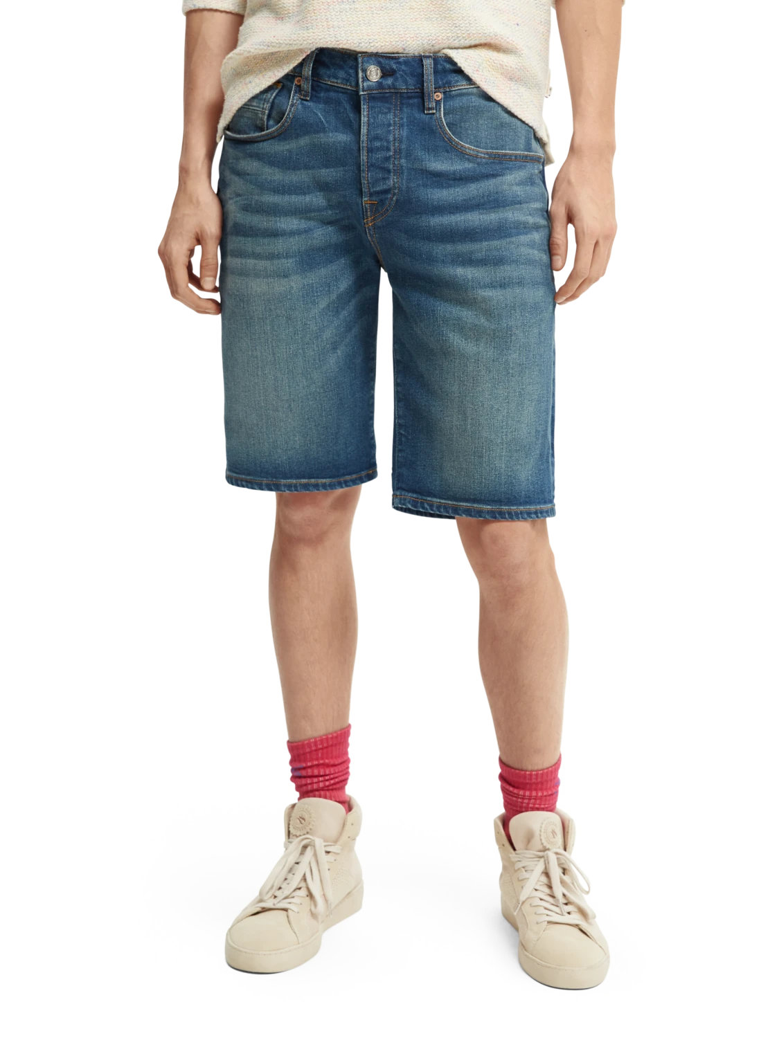 Scotch & Soda Ralston Denim Shorts — Maui Blue