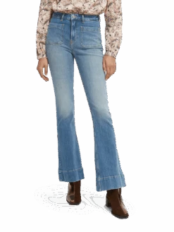 Scotch & Soda The Charm High-Rise Flared Jeans