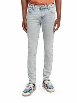 Scotch & Soda The Skim Super-Slim Fit Jeans - Blue Splash