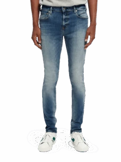 Scotch & Soda The Skim Super-Slim Fit Jeans - Faded Touch