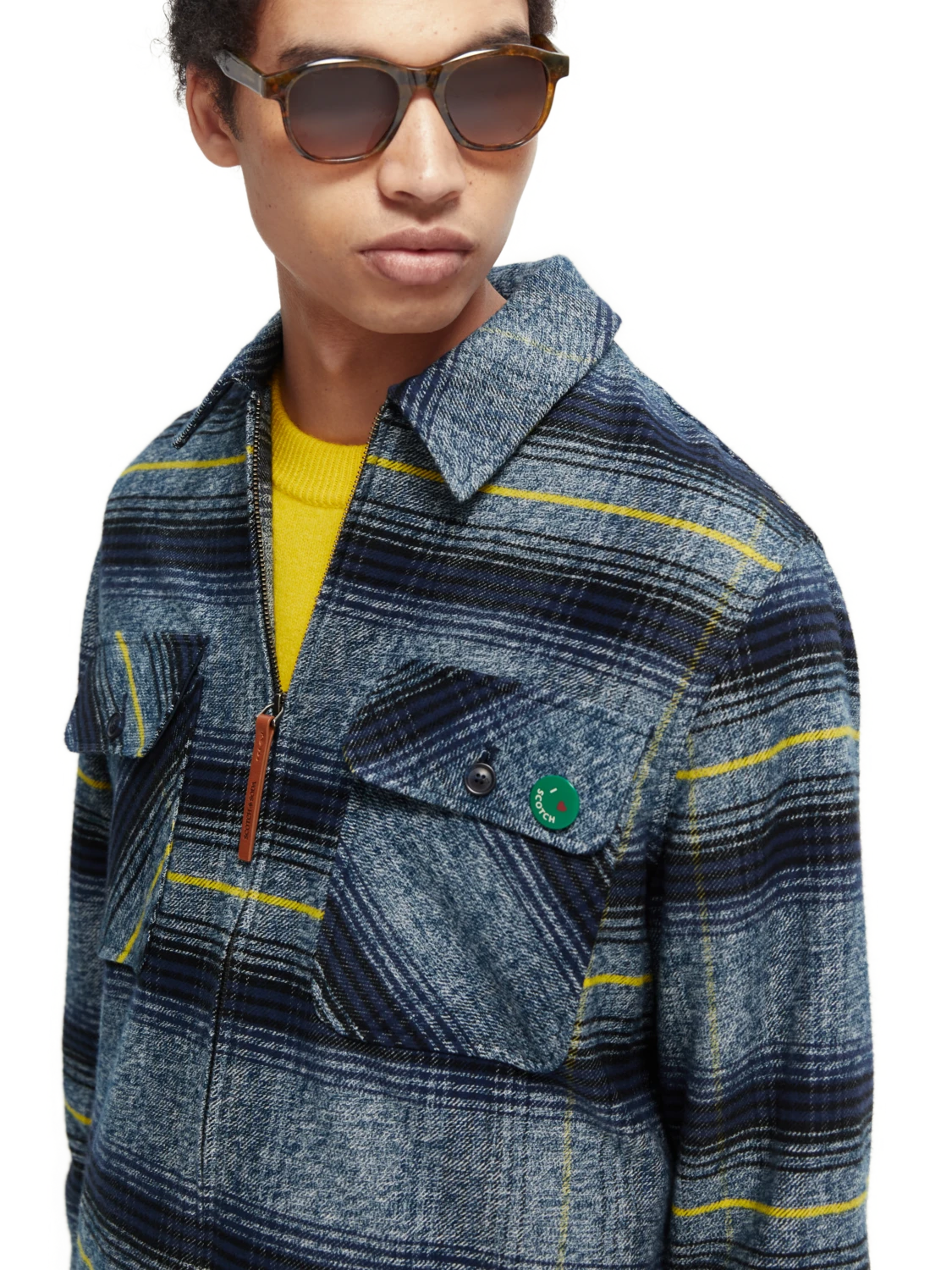 Scotch & Soda Checked Cotton Jacket - Image 11