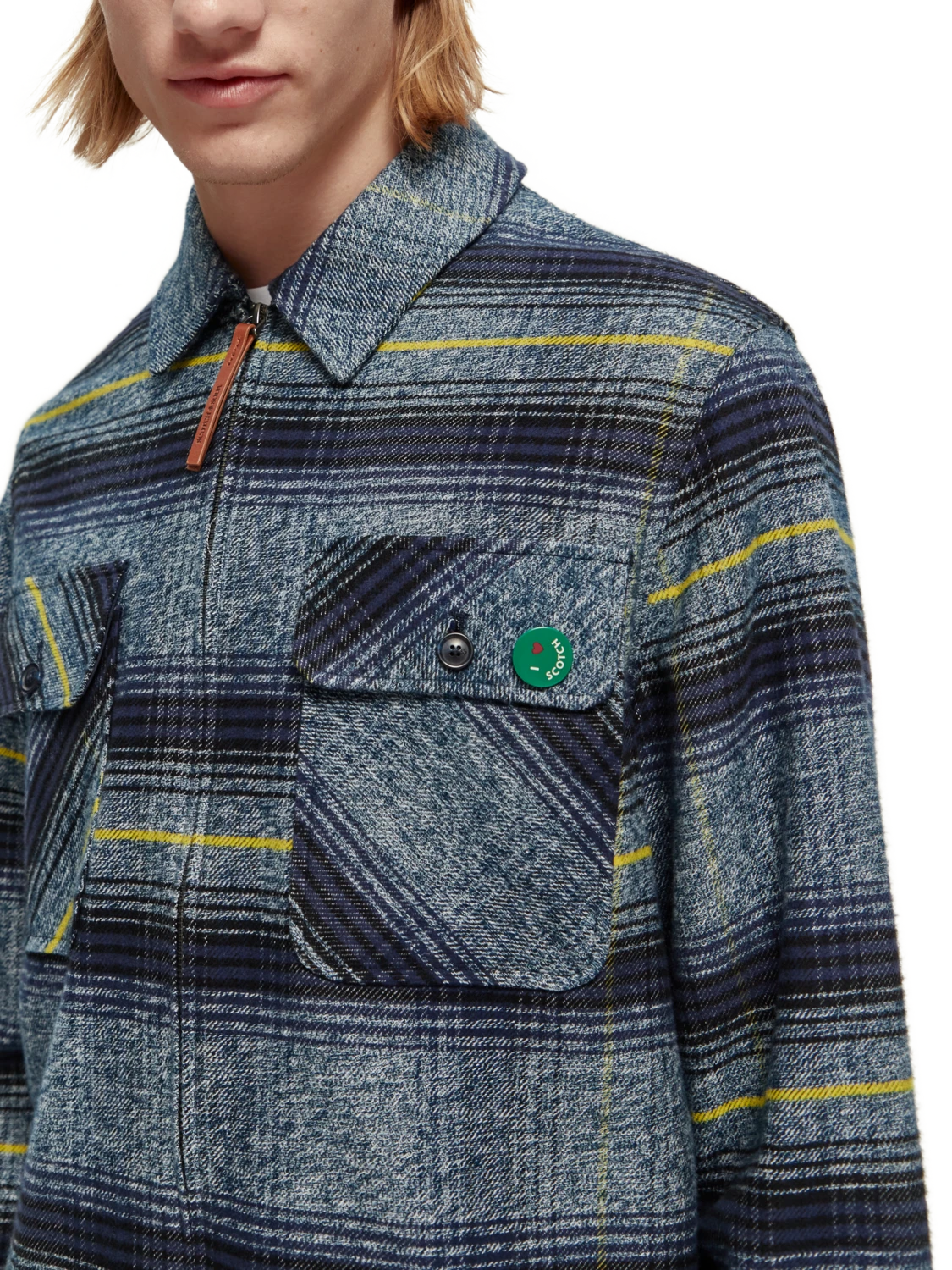 Scotch & Soda Checked Cotton Jacket - Image 13