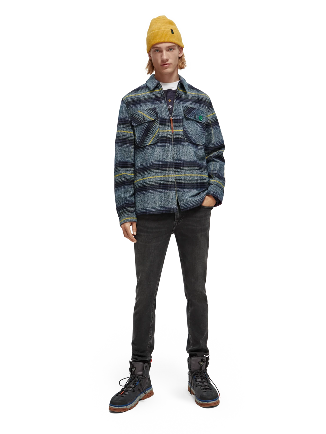 Scotch & Soda Checked Cotton Jacket - Image 15