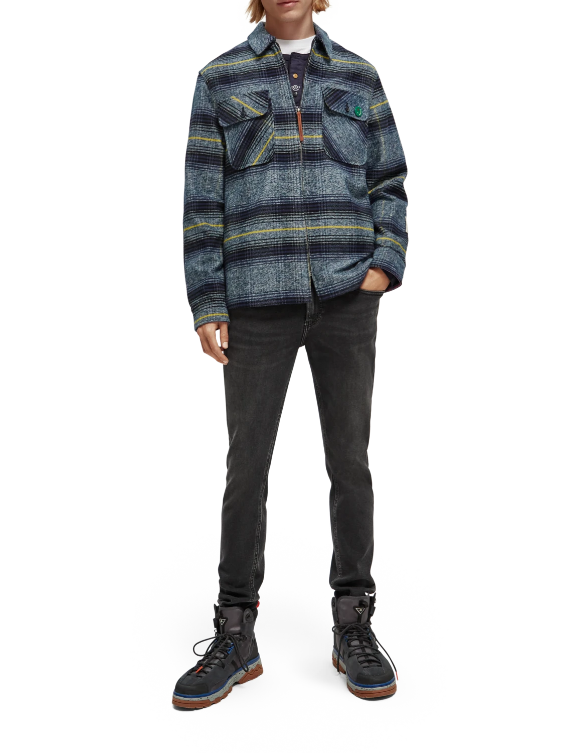 Scotch & Soda Checked Cotton Jacket - Image 2