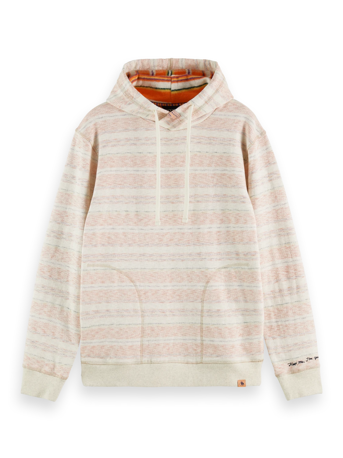 Scotch & Soda Striped Brushed Felpa Hoodie - Image 5