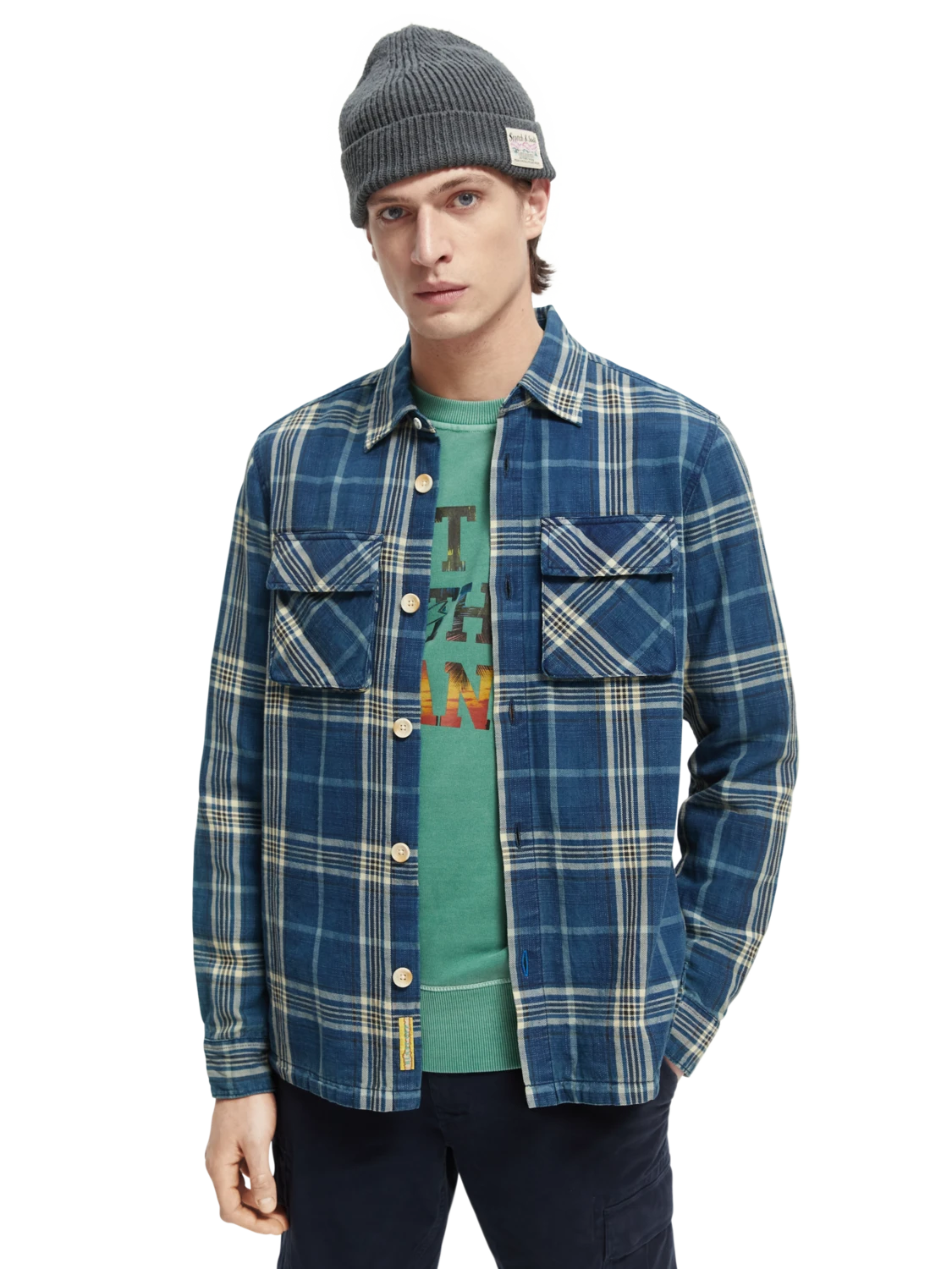 Scotch & Soda Checked Overshirt - Image 11