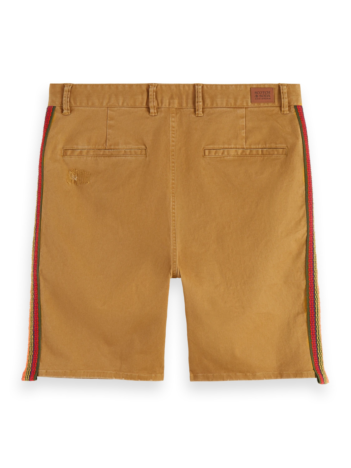 Scotch & Soda Relaxed-Fit Organic Cotton Shorts With Tape Detail - Image 6