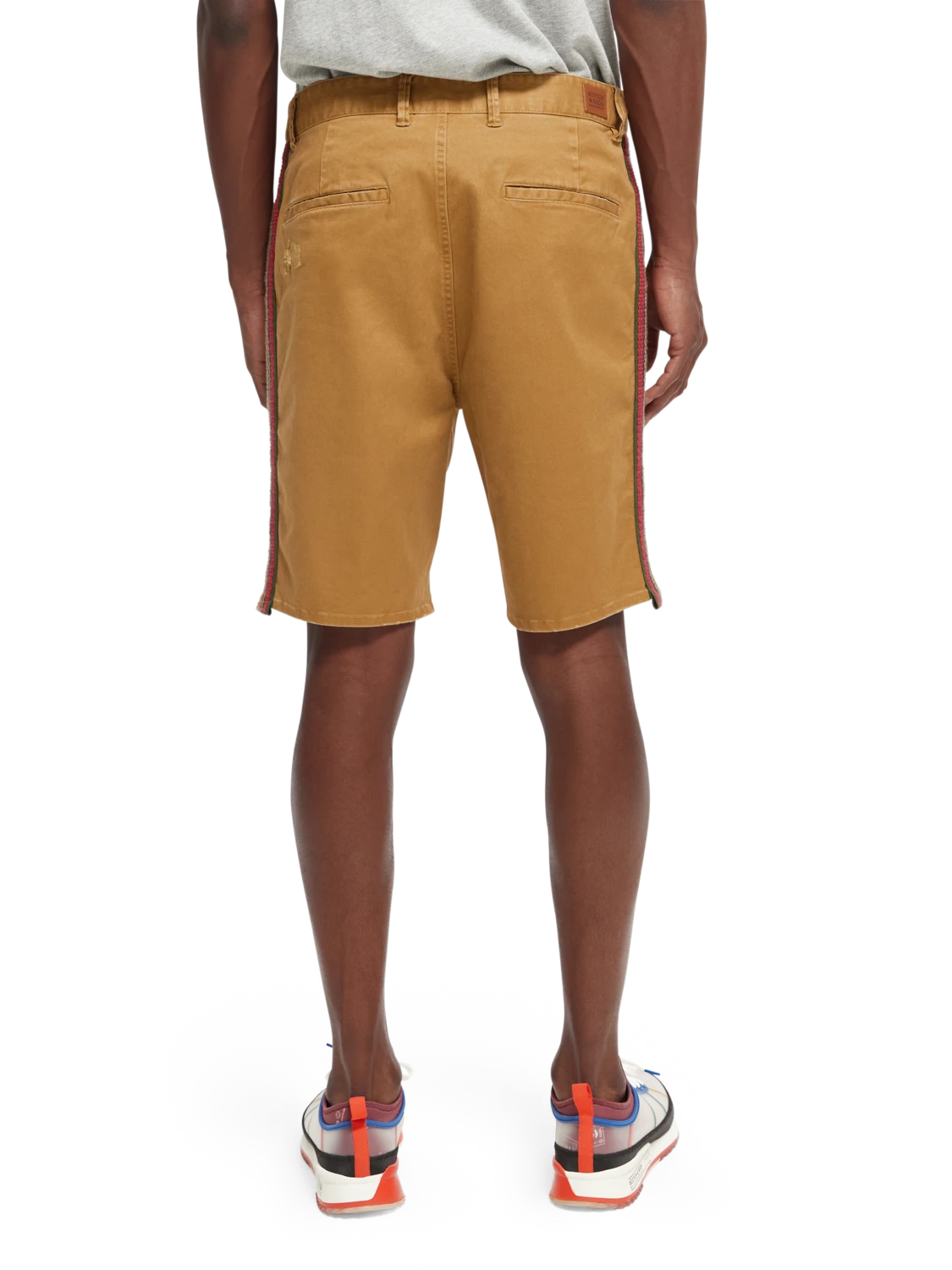 Scotch & Soda Relaxed-Fit Organic Cotton Shorts With Tape Detail - Image 3