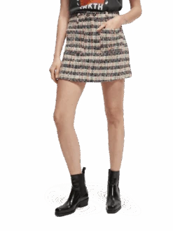 Scotch & Soda Short Tweed Skirt