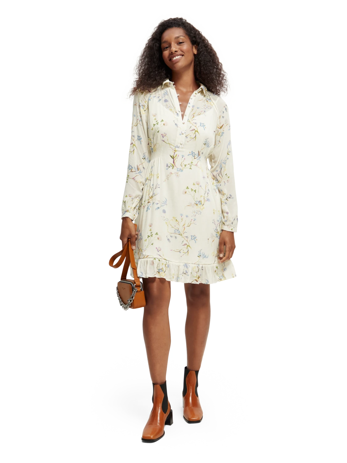 Scotch & Soda Raglan Printed Dress - Image 12