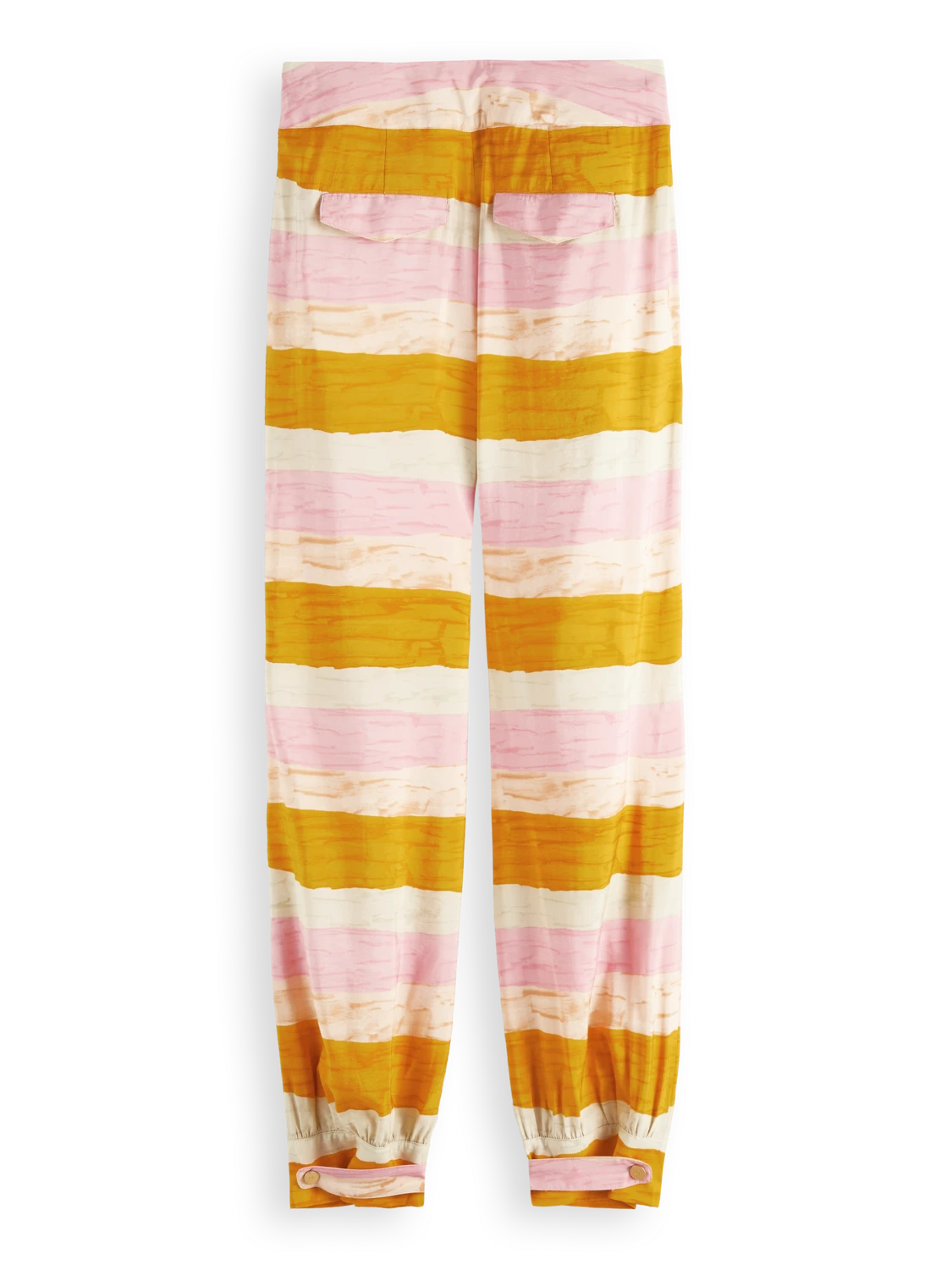 Scotch & Soda Striped High-Rise Trousers - Image 6