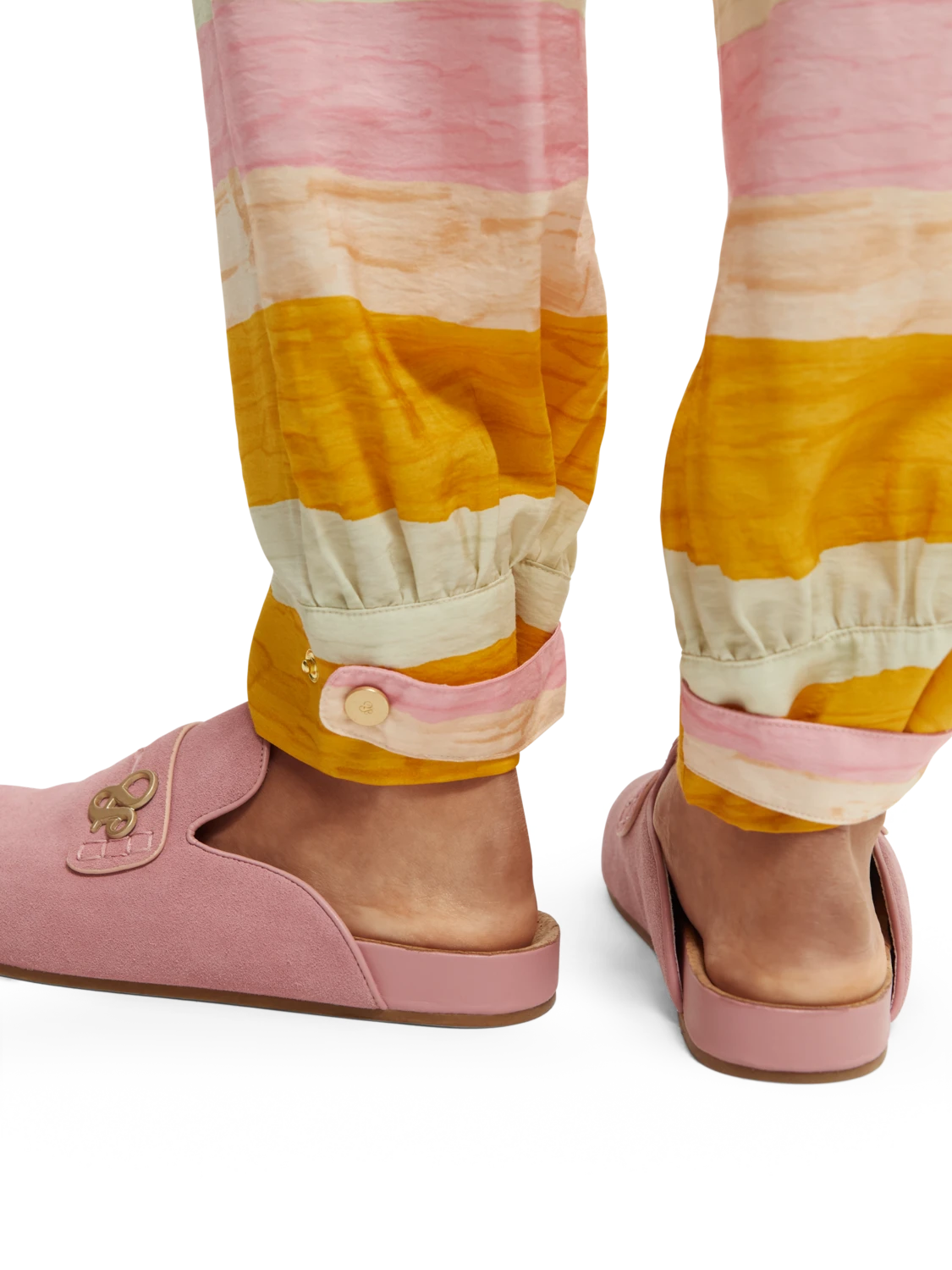 Scotch & Soda Striped High-Rise Trousers - Image 4