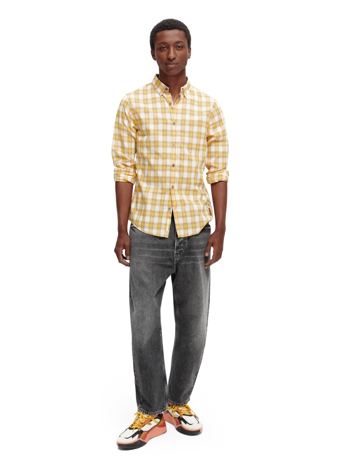 Scotch & Soda Slim-Fit Checked Shirt - Image 12