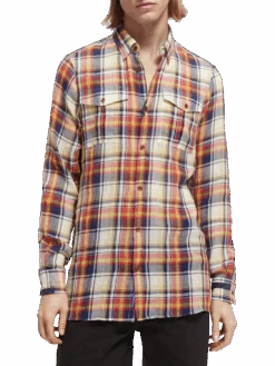 Scotch & Soda Regular-Fit Organic Mix & Match Seersucker Shirt