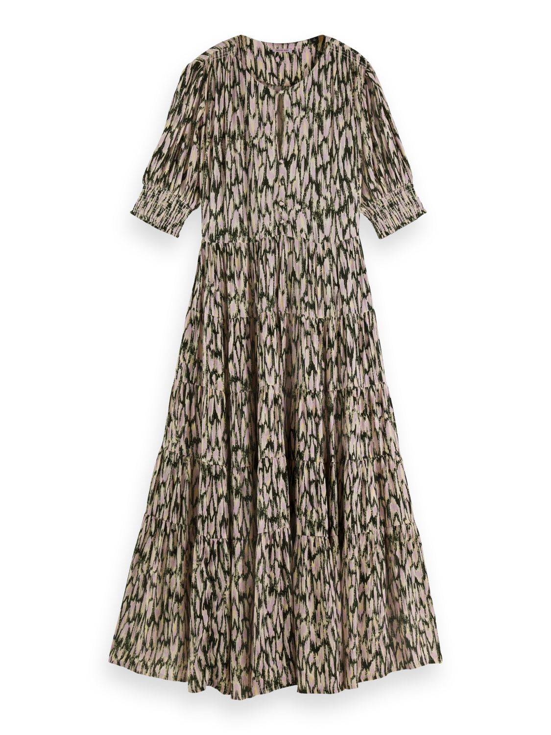 Scotch & Soda Short Sleeved Tiered Maxi Dress - Image 5