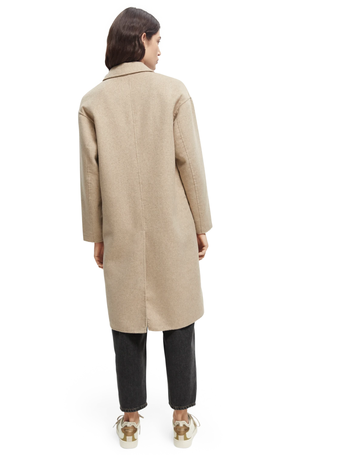 Scotch & Soda Double-Breasted Wool-Blended Coat - Image 9
