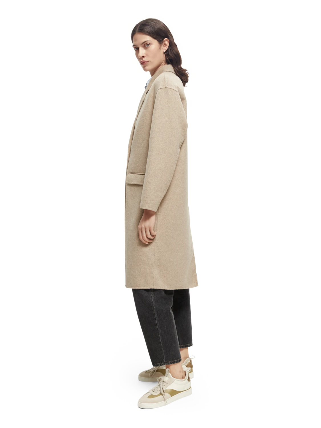 Scotch & Soda Double-Breasted Wool-Blended Coat - Image 14