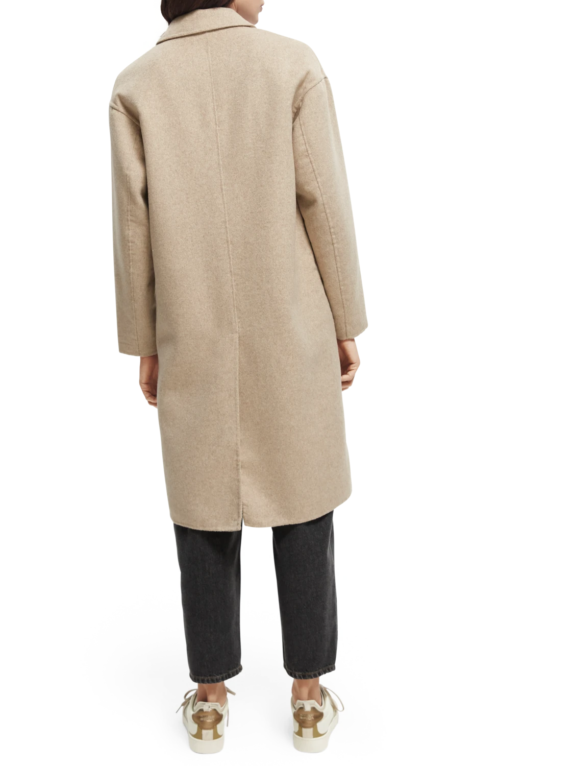 Scotch & Soda Double-Breasted Wool-Blended Coat - Image 3