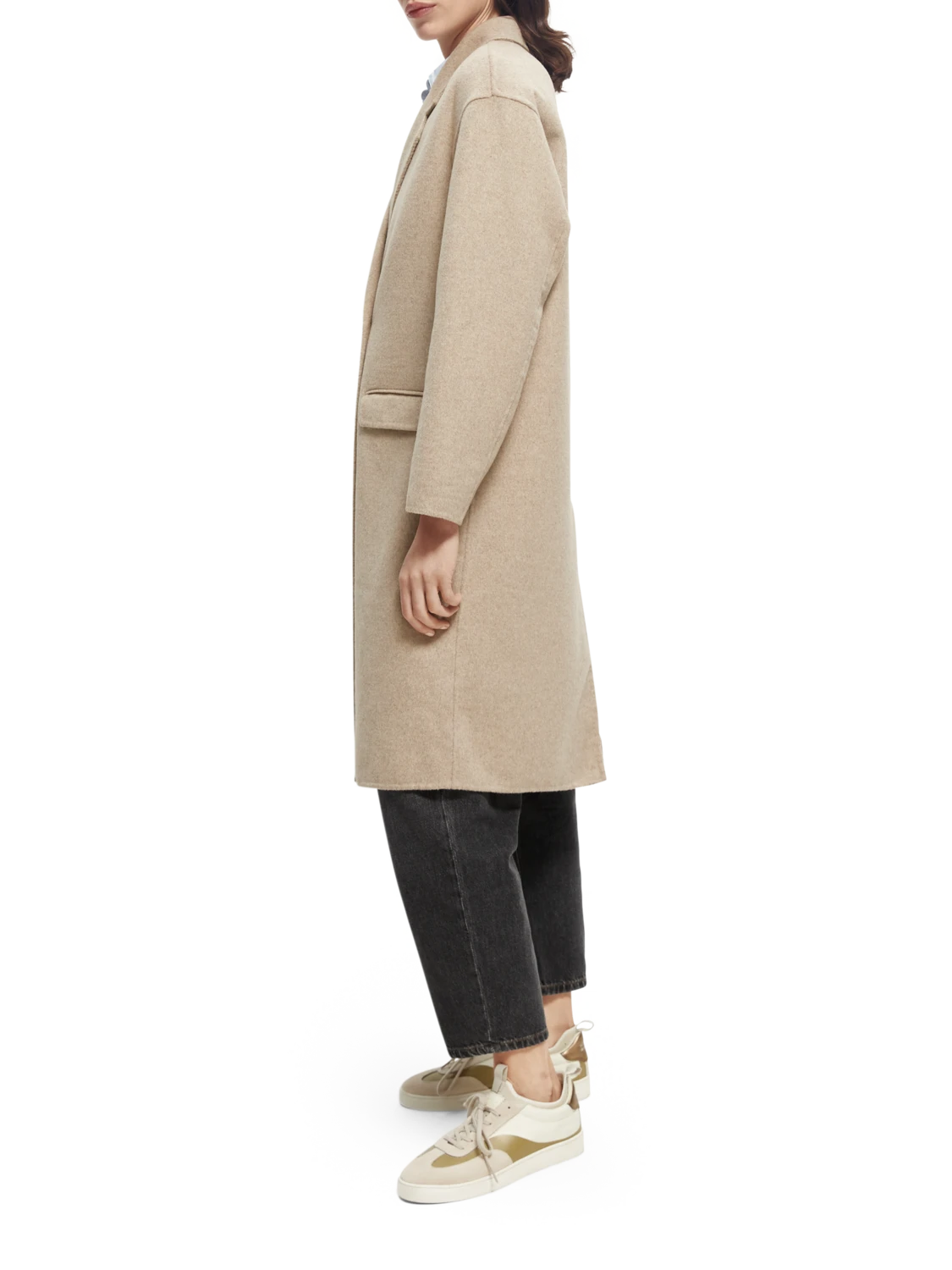 Scotch & Soda Double-Breasted Wool-Blended Coat - Image 16