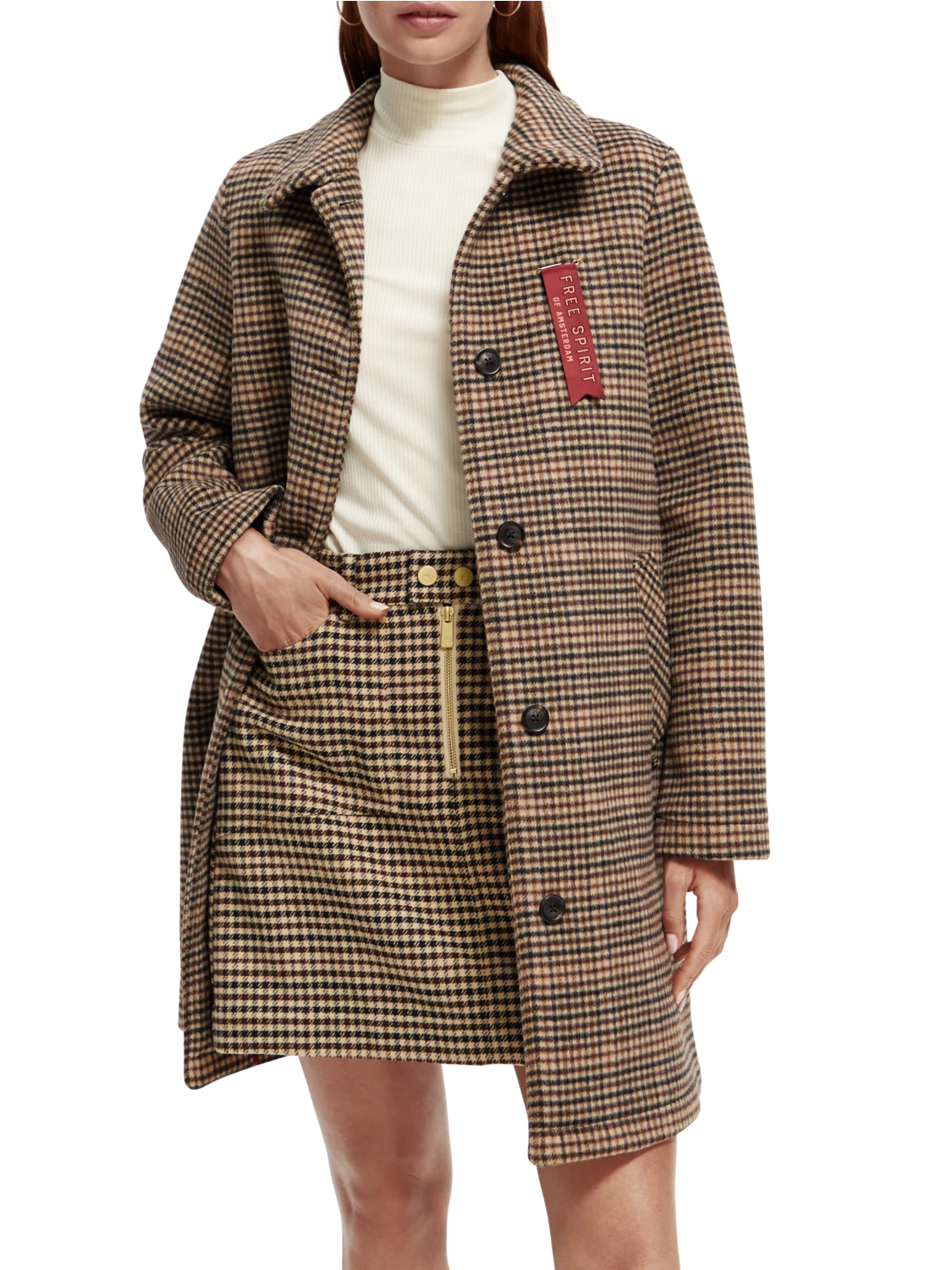 Scotch & Soda Wool-Blended Tailored Coat - Image 15