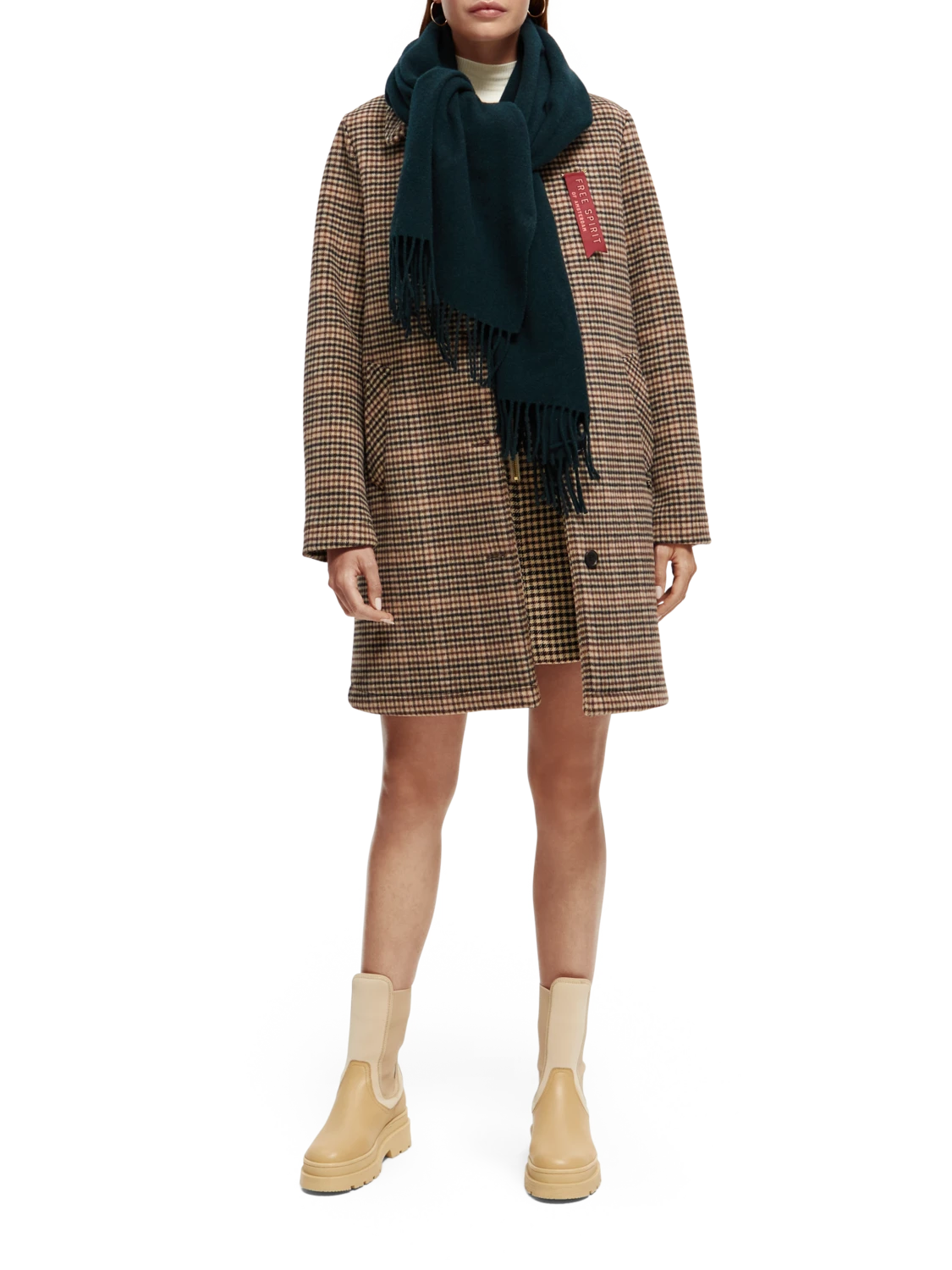 Scotch & Soda Wool-Blended Tailored Coat - Image 2